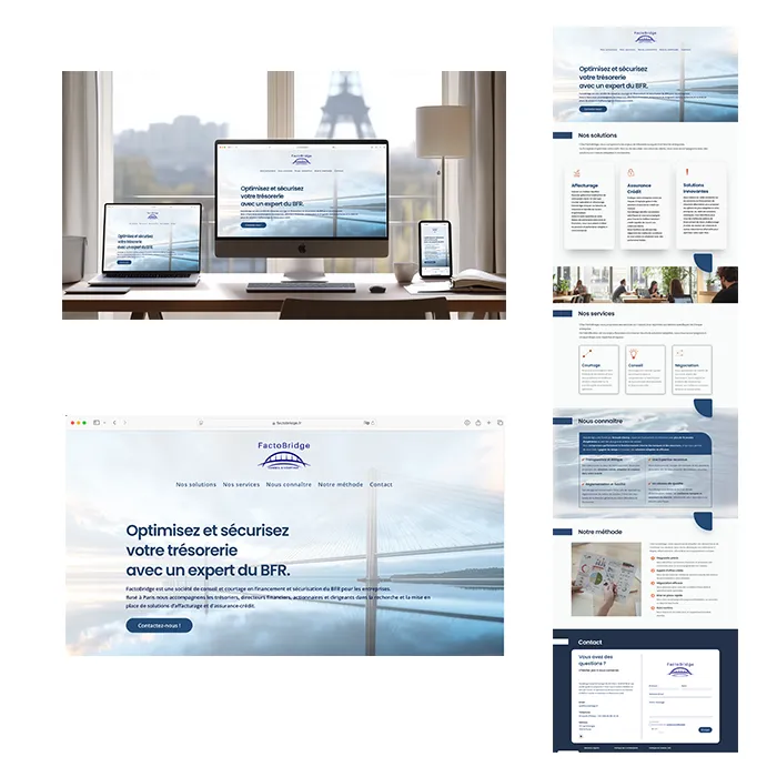 SiteFactobridge2 Realisation du site Factobridge | StudioWeb Paris